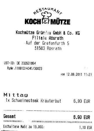 wnme Hffner Kochmtze Restaurant